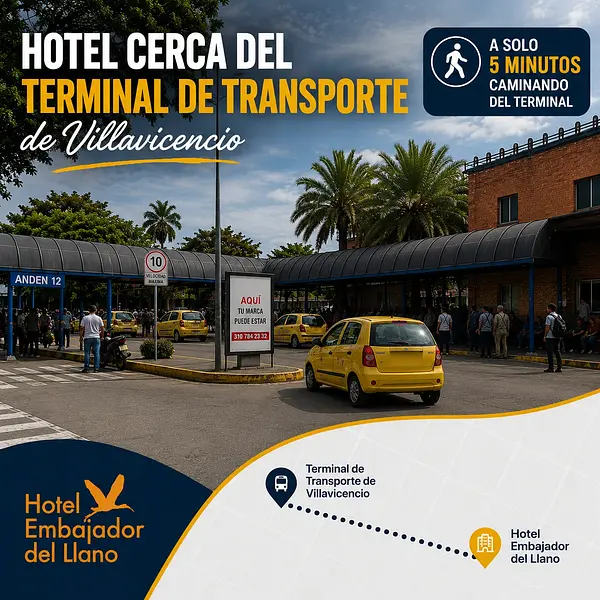 Hotel cerca del Terminal de Transporte de Villavicencio