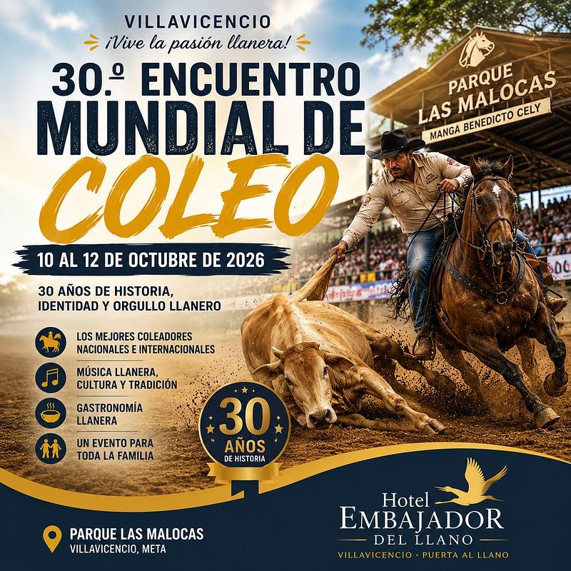 Encuentro Mundial de Coleo 2026 en Villavicencio